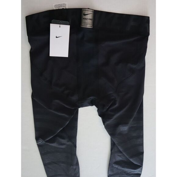 Nike Pro 812988 010 Men's Sz XL-Tall Black Hyperrecovery Compression Tights - Picture 5 of 7